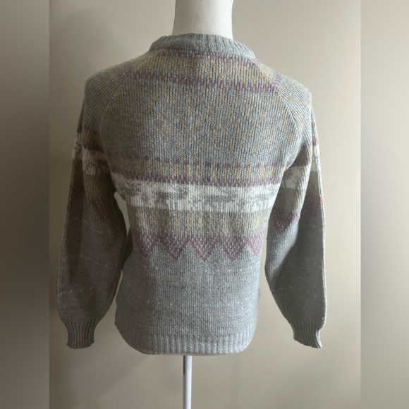 Vintage Kennington acrylic wool blend holiday reindeer sweater small - Picture 7 of 9